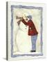 Frosty Winter Hug-Robin Betterley-Stretched Canvas