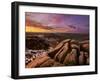 Frosty Winter Sunrise, Froggatt and Curbar Edge, Peak District National Park, Derbyshire, England, -Neale Clark-Framed Photographic Print