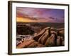 Frosty Winter Sunrise, Froggatt and Curbar Edge, Peak District National Park, Derbyshire, England, -Neale Clark-Framed Photographic Print