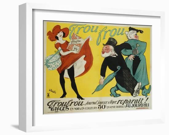 Frou Frou Poster-Maurice Vertes-Framed Giclee Print