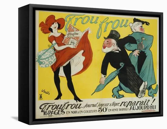 Frou Frou Poster-Maurice Vertes-Framed Stretched Canvas