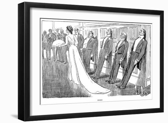 Frozen, 1902-Charles Dana Gibson-Framed Giclee Print