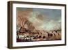 Frozen Canal Scene-Aert van der Neer-Framed Giclee Print