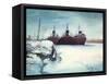 Frozen Dock-Bruce Nawrocke-Framed Stretched Canvas