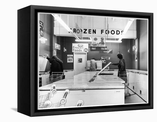 Frozen Food Shop, 1970s-null-Framed Stretched Canvas
