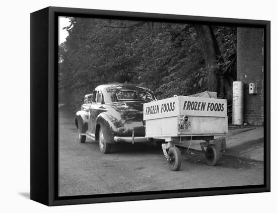 Frozen Food Trailer in Chicago, Ca. 1940.-Kirn Vintage Stock-Framed Stretched Canvas