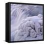 Frozen Gullfoss Waterfall-null-Framed Stretched Canvas