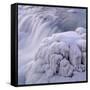 Frozen Gullfoss Waterfall-null-Framed Stretched Canvas