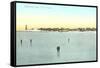 Frozen Harbor, Marblehead, Mass.-null-Framed Stretched Canvas