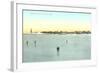 Frozen Harbor, Marblehead, Mass.-null-Framed Art Print