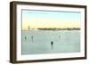 Frozen Harbor, Marblehead, Mass.-null-Framed Art Print