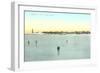 Frozen Harbor, Marblehead, Mass.-null-Framed Art Print