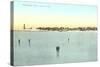 Frozen Harbor, Marblehead, Mass.-null-Stretched Canvas