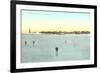 Frozen Harbor, Marblehead, Mass.-null-Framed Premium Giclee Print