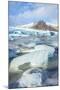 Frozen Icebergs in the Frozen Waters of Fjallsarlon Glacier Lagoon, South East Iceland, Iceland-Neale Clark-Mounted Photographic Print