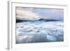 Frozen Icebergs in the Frozen Waters of Fjallsarlon Glacier Lagoon, South East Iceland, Iceland-Neale Clark-Framed Photographic Print