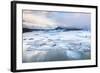 Frozen Icebergs in the Frozen Waters of Fjallsarlon Glacier Lagoon, South East Iceland, Iceland-Neale Clark-Framed Photographic Print