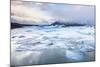 Frozen Icebergs in the Frozen Waters of Fjallsarlon Glacier Lagoon, South East Iceland, Iceland-Neale Clark-Mounted Photographic Print