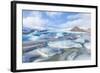 Frozen Icebergs in the Frozen Waters of Fjallsarlon Glacier Lagoon, South East Iceland, Iceland-Neale Clark-Framed Photographic Print