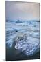 Frozen Icebergs in the Frozen Waters of Fjallsarlon Glacier Lagoon, South East Iceland, Iceland-Neale Clark-Mounted Photographic Print