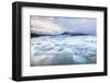 Frozen Icebergs in the Frozen Waters of Fjallsarlon Glacier Lagoon, South East Iceland, Iceland-Neale Clark-Framed Photographic Print