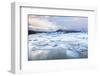 Frozen Icebergs in the Frozen Waters of Fjallsarlon Glacier Lagoon, South East Iceland, Iceland-Neale Clark-Framed Photographic Print