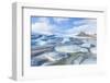 Frozen Icebergs in the Frozen Waters of Fjallsarlon Glacier Lagoon, South East Iceland, Iceland-Neale Clark-Framed Photographic Print