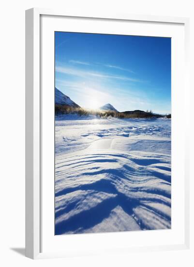 Frozen lake, Abisko National Park, Sweden, Scandinavia, Europe-Christian Kober-Framed Photographic Print