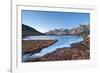 Frozen lake, Claree valley, cerces, French alps, France.-ClickAlps-Framed Photographic Print