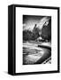 Frozen Lake in Central Park Snow-Philippe Hugonnard-Framed Stretched Canvas