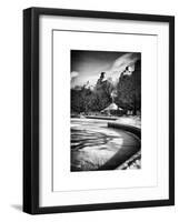 Frozen Lake in Central Park Snow-Philippe Hugonnard-Framed Art Print