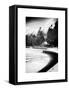 Frozen Lake in Central Park Snow-Philippe Hugonnard-Framed Stretched Canvas