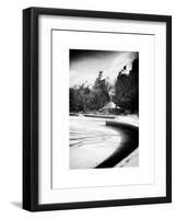 Frozen Lake in Central Park Snow-Philippe Hugonnard-Framed Art Print