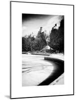 Frozen Lake in Central Park Snow-Philippe Hugonnard-Mounted Art Print