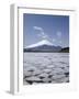 Frozen Lake, Lake Yamanaka, Mount Fuji, Honshu, Japan-null-Framed Photographic Print