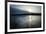 Frozen lake sunset, Eagle Creek Park, Indianapolis, Indiana, USA-Anna Miller-Framed Photographic Print