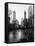 Frozen Lake "The Pond" in Central Park with 5th Avenue Buildings-Philippe Hugonnard-Framed Stretched Canvas