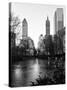 Frozen Lake "The Pond" in Central Park with 5th Avenue Buildings-Philippe Hugonnard-Stretched Canvas