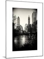 Frozen Lake "The Pond" in Central Park with 5th Avenue Buildings-Philippe Hugonnard-Mounted Art Print