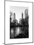 Frozen Lake "The Pond" in Central Park with 5th Avenue Buildings-Philippe Hugonnard-Mounted Art Print