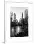 Frozen Lake "The Pond" in Central Park with 5th Avenue Buildings-Philippe Hugonnard-Framed Art Print