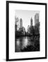 Frozen Lake "The Pond" in Central Park with 5th Avenue Buildings-Philippe Hugonnard-Framed Art Print