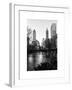 Frozen Lake "The Pond" in Central Park with 5th Avenue Buildings-Philippe Hugonnard-Framed Premium Giclee Print