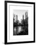 Frozen Lake "The Pond" in Central Park with 5th Avenue Buildings-Philippe Hugonnard-Framed Art Print