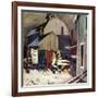 "Frozen Laundry", March 8, 1952-Stevan Dohanos-Framed Giclee Print