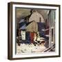 "Frozen Laundry", March 8, 1952-Stevan Dohanos-Framed Giclee Print