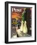 "Frozen Milk," Saturday Evening Post Cover, January 8, 1944-Stevan Dohanos-Framed Giclee Print