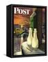 "Frozen Milk," Saturday Evening Post Cover, January 8, 1944-Stevan Dohanos-Framed Stretched Canvas