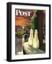 "Frozen Milk," Saturday Evening Post Cover, January 8, 1944-Stevan Dohanos-Framed Premium Giclee Print