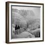 Frozen Niagara Falls, Trees, Park Grounds and Rocks Covered with Ice and Mist-Andreas Feininger-Framed Photographic Print